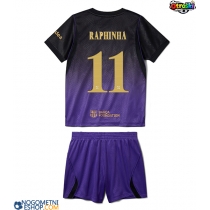 Otroški Nogometni dresi Barcelona Raphinha Belloli #11 Gostujoči 2026-27 Kratek Rokav (+ Kratke hlače)